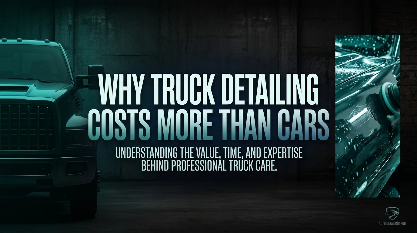 Why Truck Detailing Costs More Than Cars